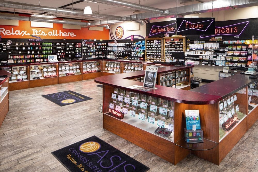 Oasis Cannabis Superstore 44th Flower Section