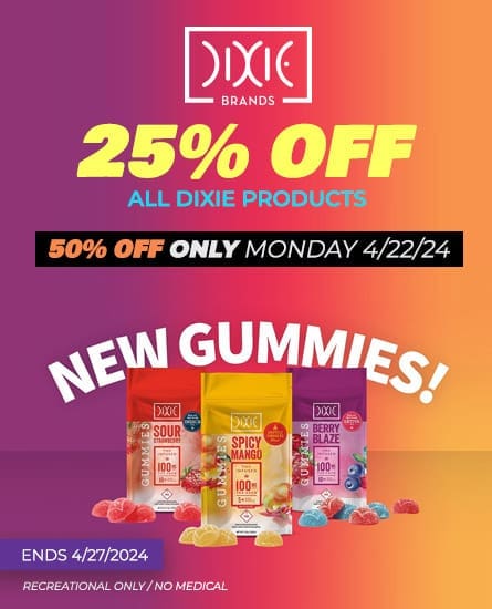 Dixie 25% off. Deal ends 4-27-24