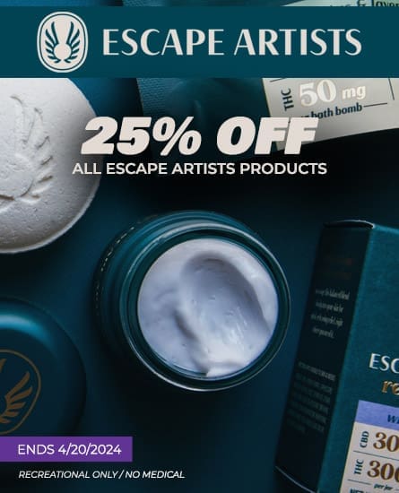 Escape Artists 25% off. Deal ends 4-20-24