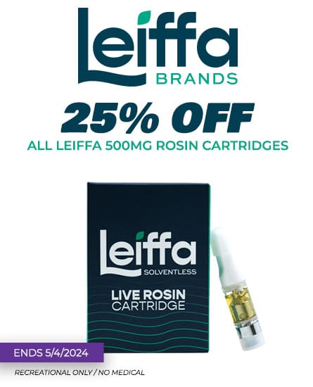 Leiffa 25% off. Sale ends 5-4-24