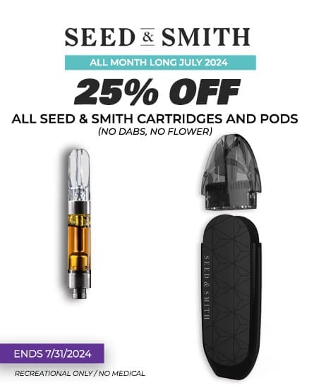 Seed & Smith Cartridges sale ends 7/31/2024